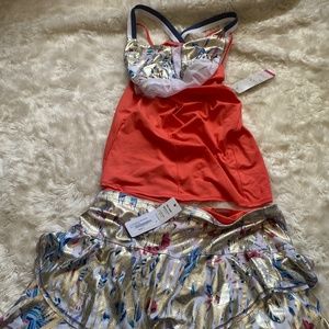 Lucky in Love skirt and Cami Set Size L tennis wear